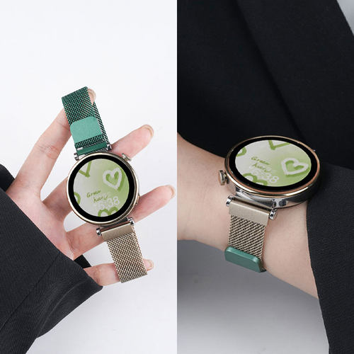 适用华为GT5手表带watchgt5pro金属GT4米兰磁吸腕表带watch5运动gt3智能2pro高级watch4pro夏天表链watchgt4