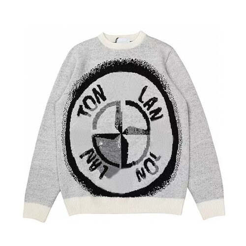 Topstoney2026年春秋大LOGO套头卫衣男女通用重工保暖连帽针织衫