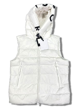 2024蒙O新款情侣羽绒马甲男士短款马甲坎肩鸭绒背心外套