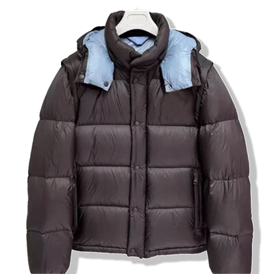 Topstoney 2025冬季新款连帽面包羽绒服高充绒量加厚白鸭绒外套