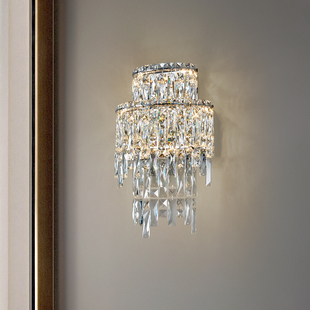 客厅水晶壁灯装饰灯意式轻奢电视背景墙设计师款卧室床头壁挂灯