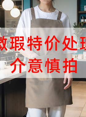 微瑕超值优惠帆布加厚背带围裙