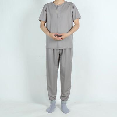 特价僧服短袖短褂夏季薄款冰丝棉男女同款套装寺院僧人内穿衣居士