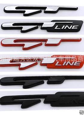 适用于起亚GT LINE车标朗动GTline领动智跑KX5K3K4K5斯汀格车贴