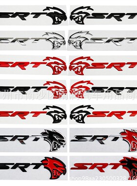 SRT地狱猫镂空豹头车标 适用于道奇吉普克莱斯勒大切诺基车贴标