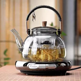 玻璃煮茶壶养生泡茶壶煮茶器家用小型电陶炉围炉煮茶烧水煮茶套装