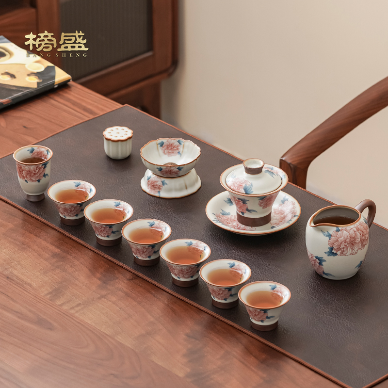 榜盛汝窑茶具套装2025新款礼盒装