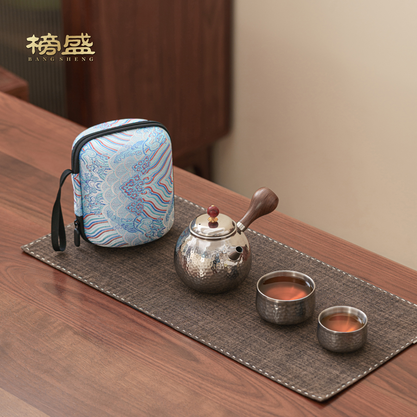 纯钛便携旅行茶具套装