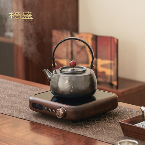 榜盛纯钛黑晶煮茶壶电陶炉煮茶器