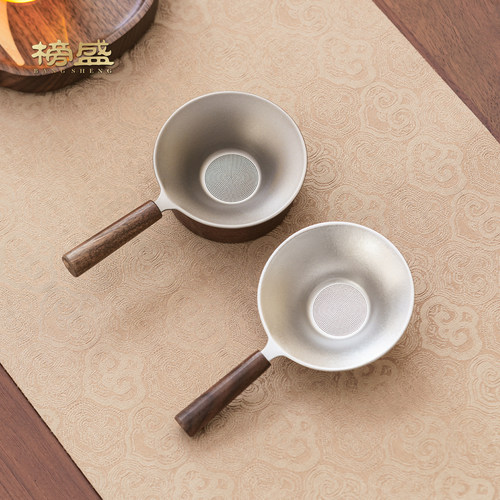 榜盛纯钛超细茶滤茶漏茶隔