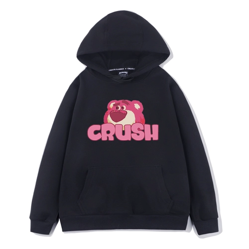 Tide, клубника, осенняя мультяшная толстовка с капюшоном, японская милая куртка, коллекция 2023, оверсайз