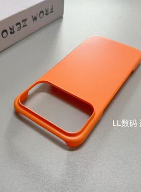 适用适用iPhone17promax手机壳磁吸17pro橙色PC半包硬壳16pro/15超薄