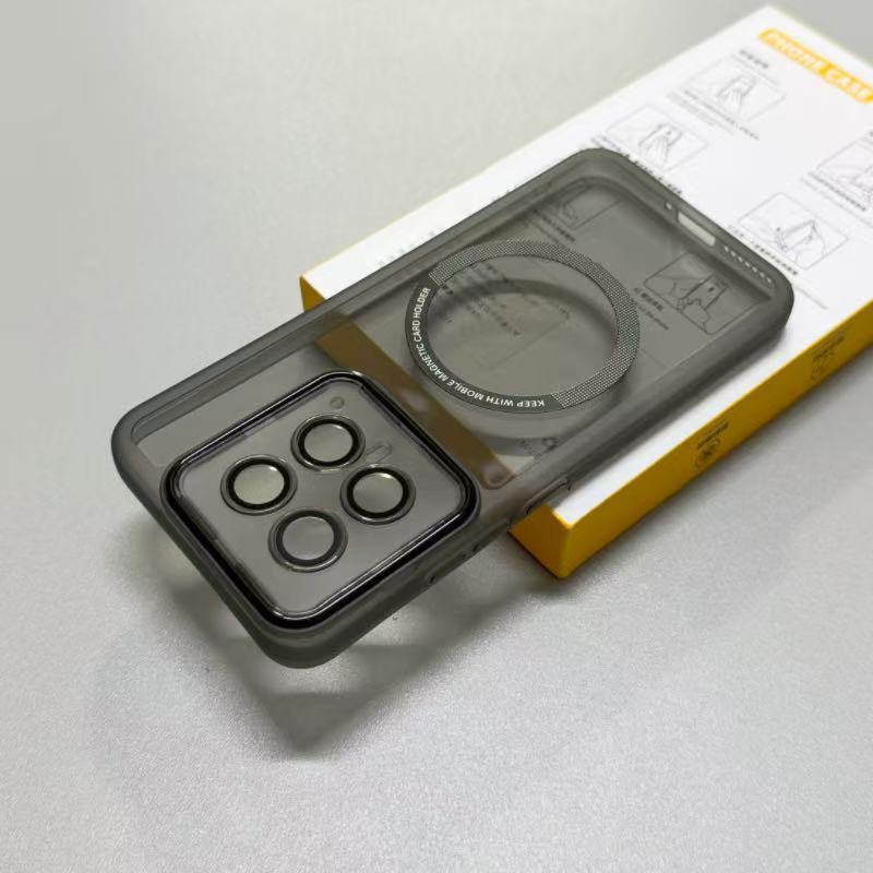 适用小米15SPro手机壳小米14pr镜头膜硅胶软壳磁吸全包防摔小米15防滑