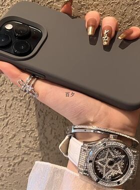 炭灰色液态硅胶Ace6适用13T一加Ace5pro手机壳Ace2石墨黑12高级感