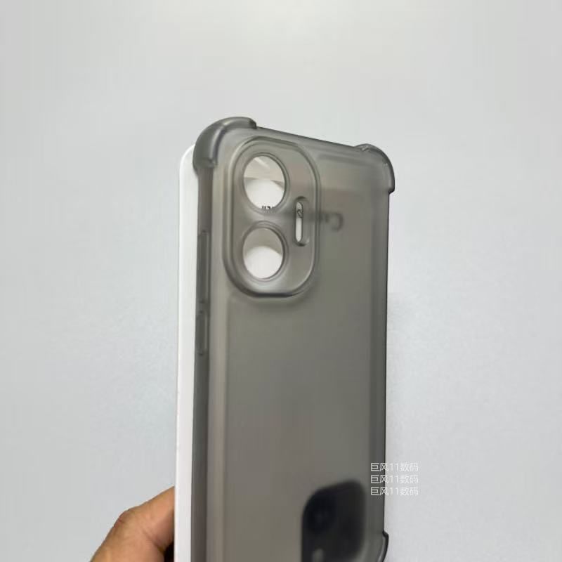 适用磨砂半透适用红米Turbo4Pro手机壳K80Pro/Note14四角气囊防摔软壳