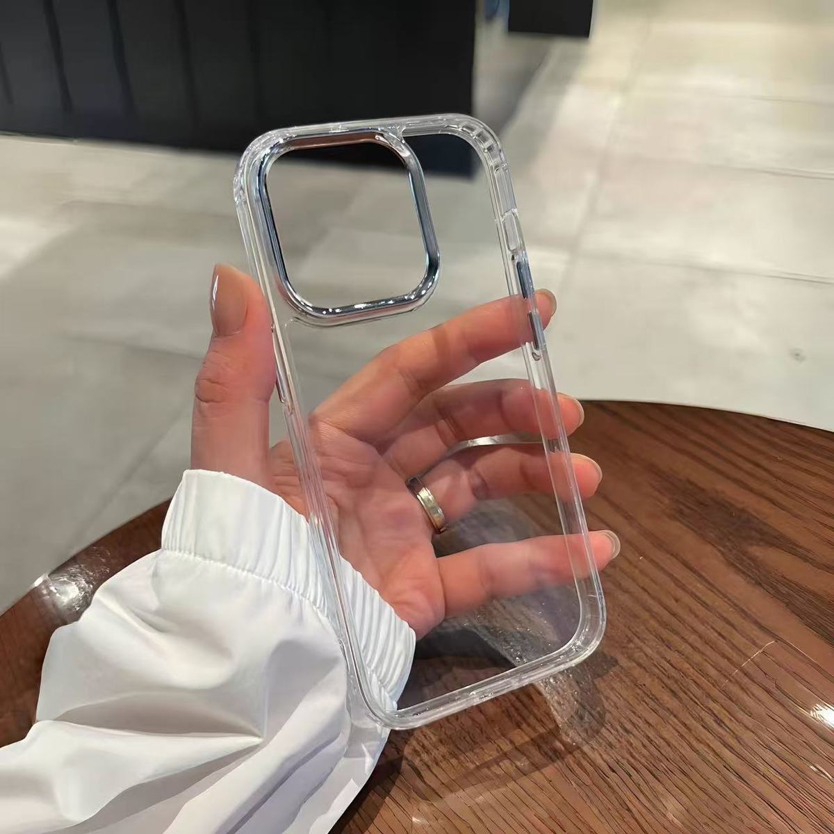 透明镜框适用OPPO reno14手机壳reno13/12/软高级X9女X8pro防指纹