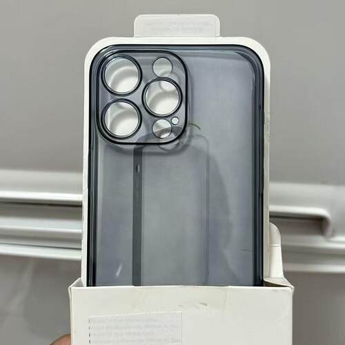 适用透明简约苹果16pro max手机软壳硅胶iPhone15超薄透黑色17Pro防摔