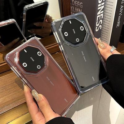 加厚防摔透明太空壳适用华为mate60RS保时捷手机壳Mate70非凡大师