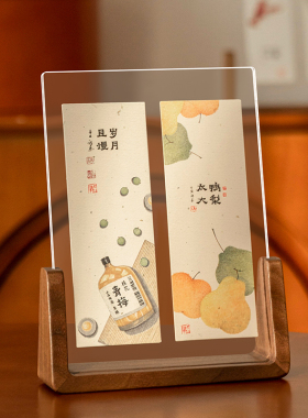 拍立得相框小卡展示架明信片书签6寸多照片定制diy摆台门票收藏框