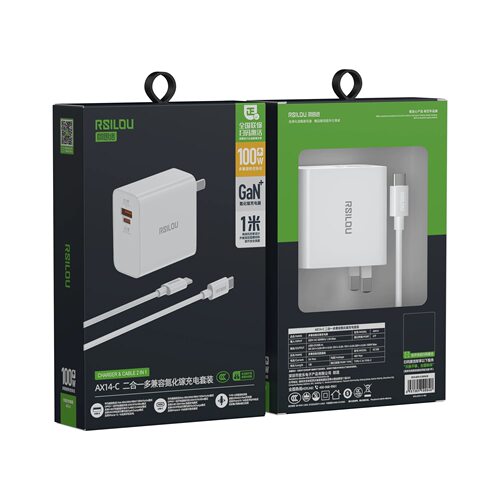 2025新品100W阿思络超级快充插头通用华为OPPO荣耀小米vivo一加IQOO真我平板二合一充电头PD套装闪充type-C线