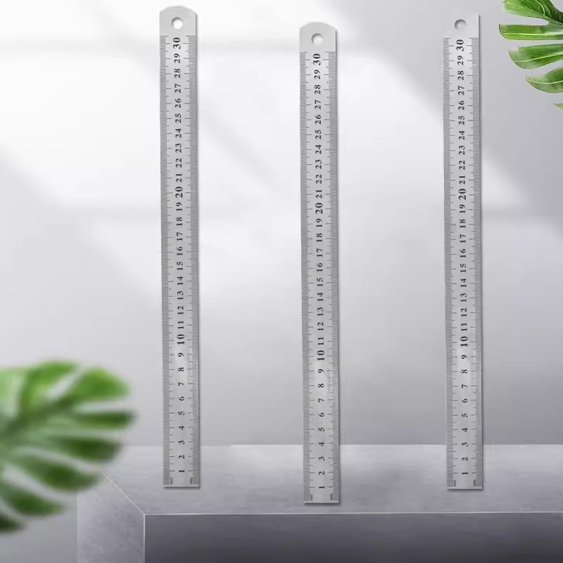 不锈钢直尺刻度标尺30CM*1个