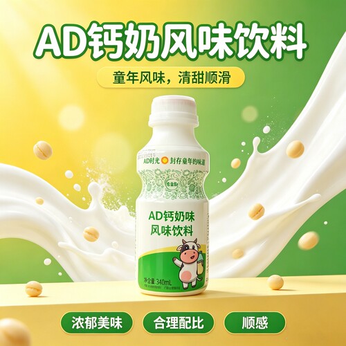 AD钙奶风味乳饮料代餐