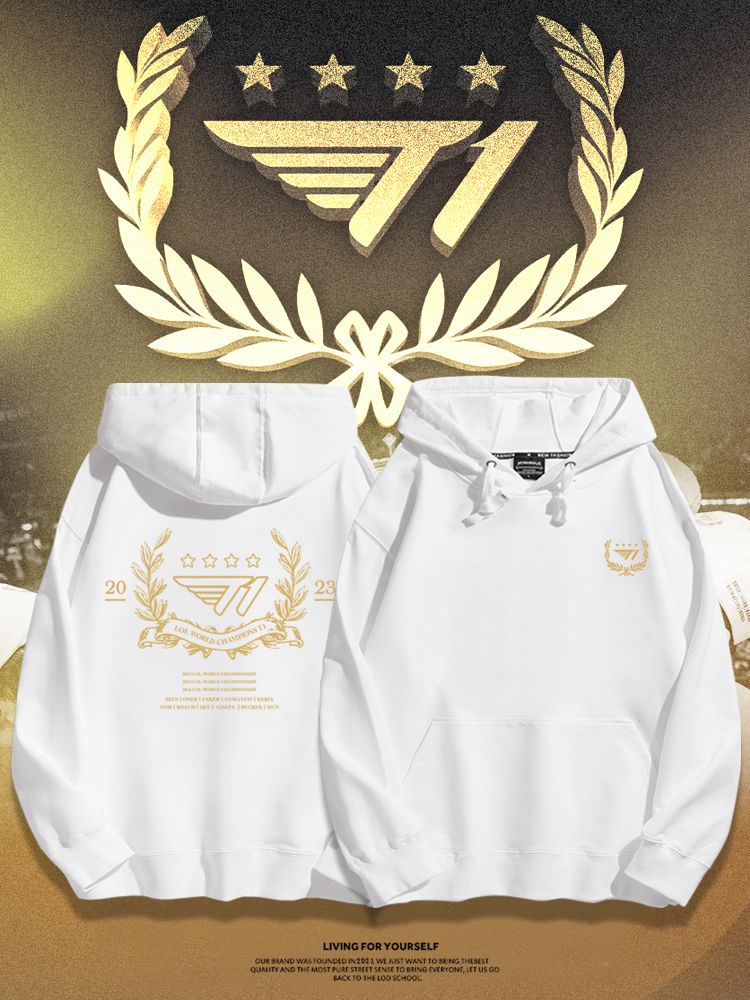 T1夺冠四星队服Faker周边外套男Zeus同款连帽卫衣SKT粉丝应援服秋