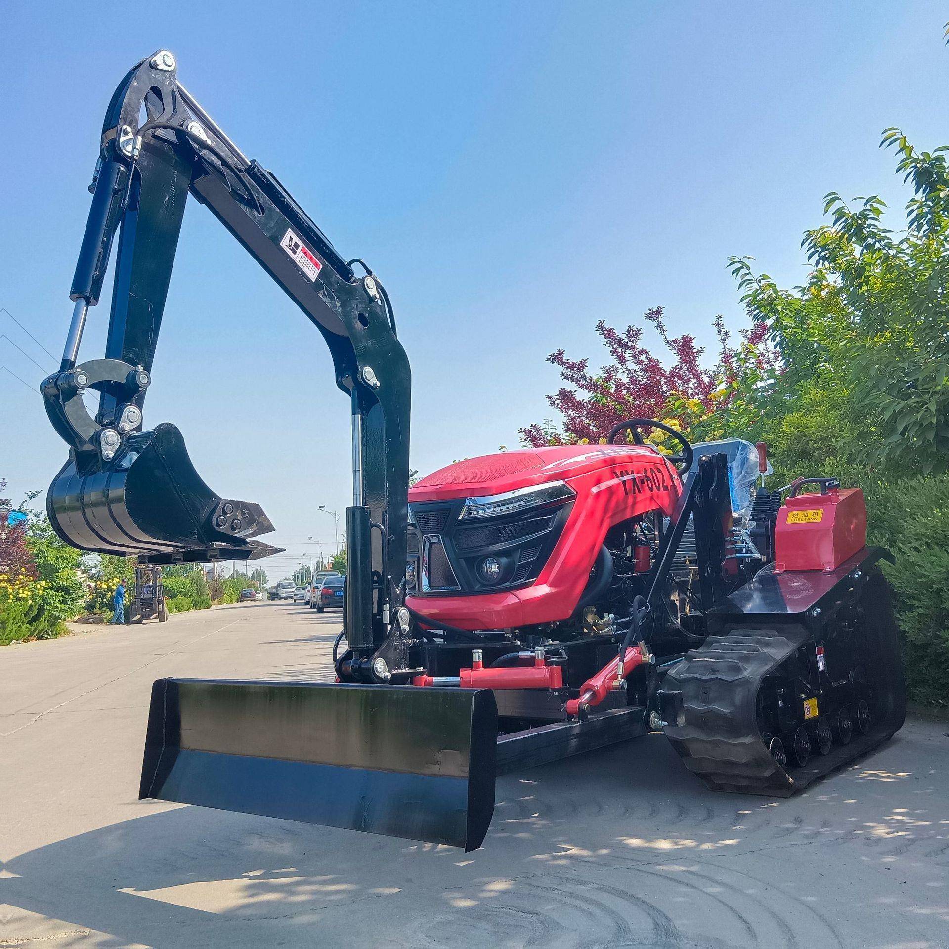 现货小型履带旋耕机果园大棚旋耕开沟回填拖拉机60马力旋耕机