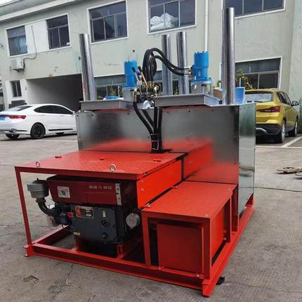 600升热熔釜车载式道路划线熔料热熔釜液压单缸双缸热熔釜液马路