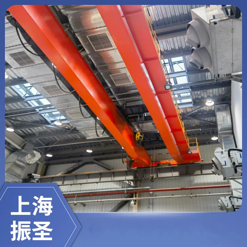 上海QD型20吨双吊点起重机主钩20t副钩5吨双起升机构25顿行吊车