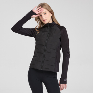 草莓海洋运动跑步鹅绒羽绒服女修身 显瘦保暖超轻立领拉链外套夹克