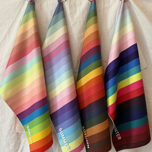 色彩测试布色彩诊断四季色布4张春夏秋冬快速诊断色布深浅艳柔色