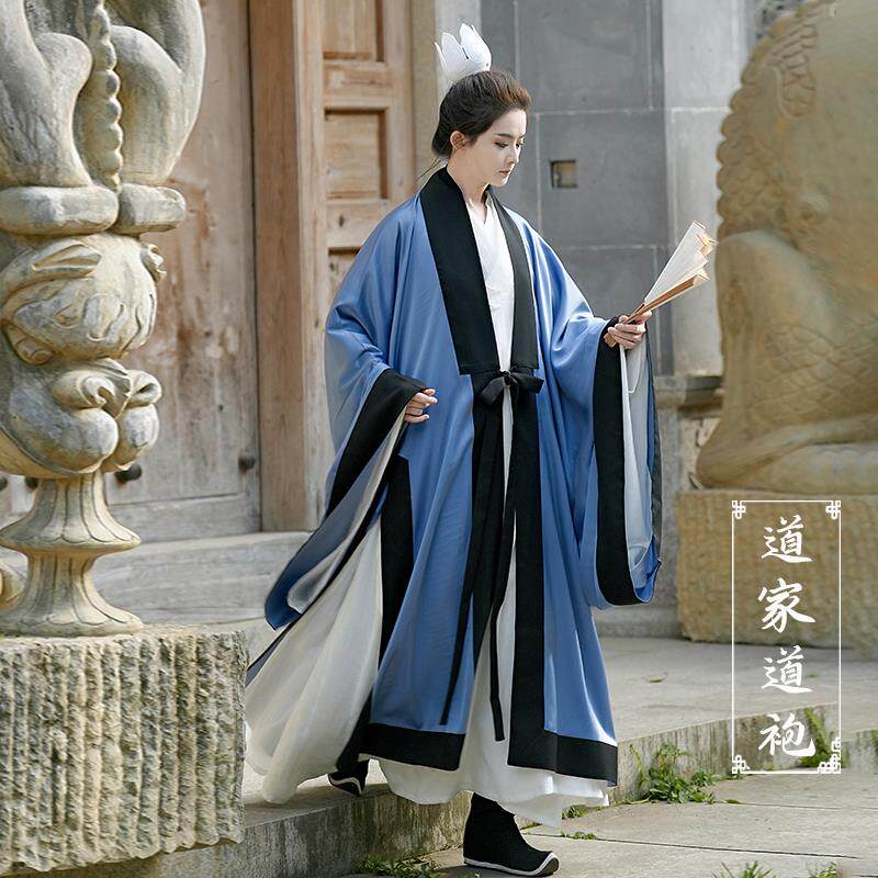 新款夏季薄款道袍汉服氅衣明制汉服夏男女装大氅鹤氅披风道士