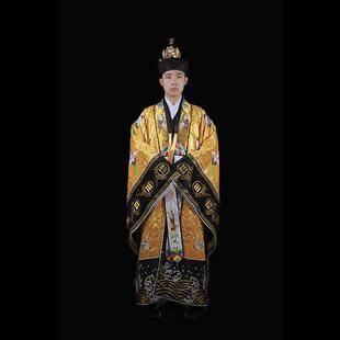 新款法衣黄色云鹤法衣全金线刺绣百鹤法衣高功法服道袍法袍