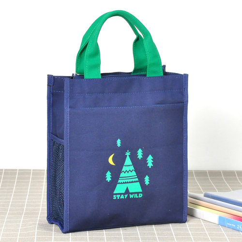 加厚帆布学生补习袋文件袋手拎包