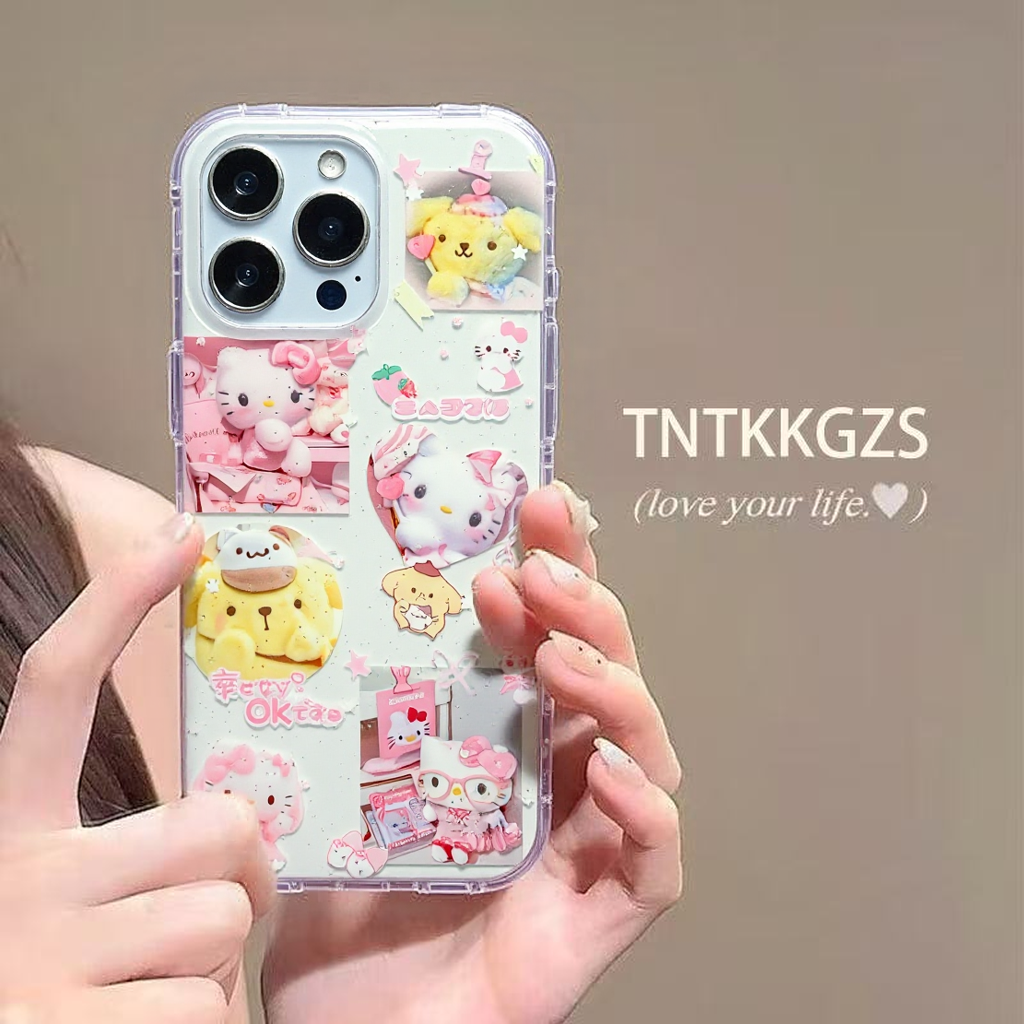卡通iphone15可爱苹果新款带链条