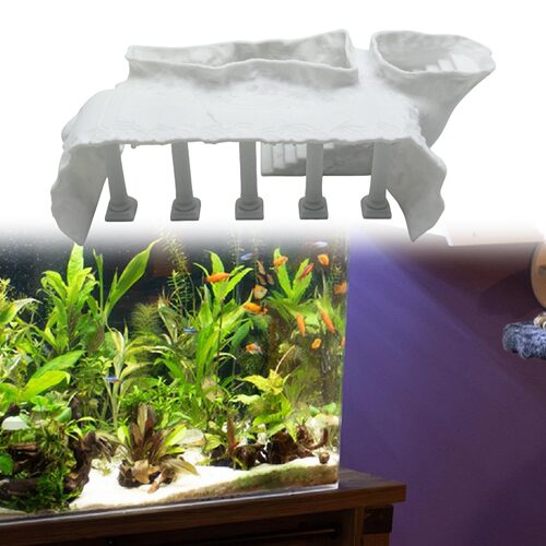 跨境Natural Tunnel Pleco Cave罗马柱异形水族馆饰砾石隧道洞穴