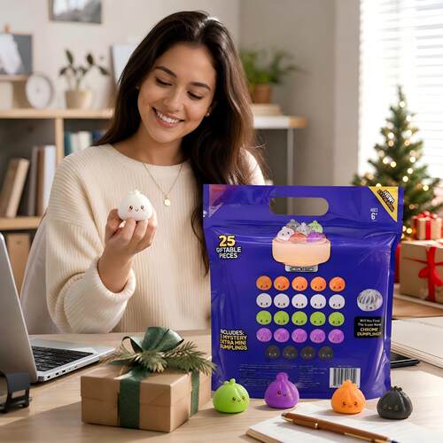 跨境新款 Simulation Mini Baozi Squeeze Toy迷你包子捏捏乐玩具