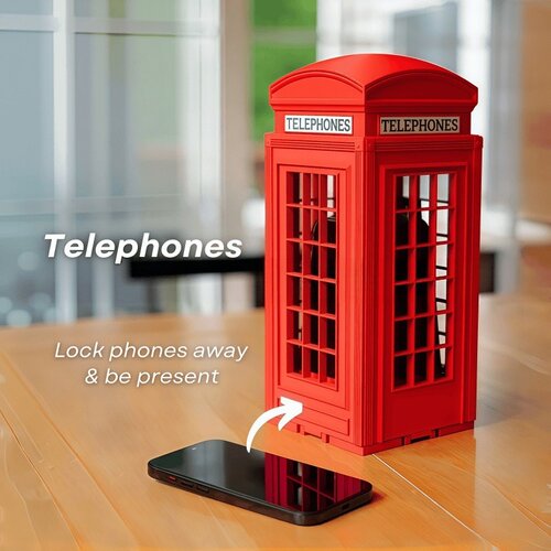 跨境新款Telephone Booth Multi Slot Phone Organizer手机收纳盒
