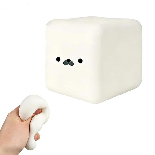 跨境新品 Seal Tofu Squishy 海豹方块捏捏乐解压慢回弹解压玩具