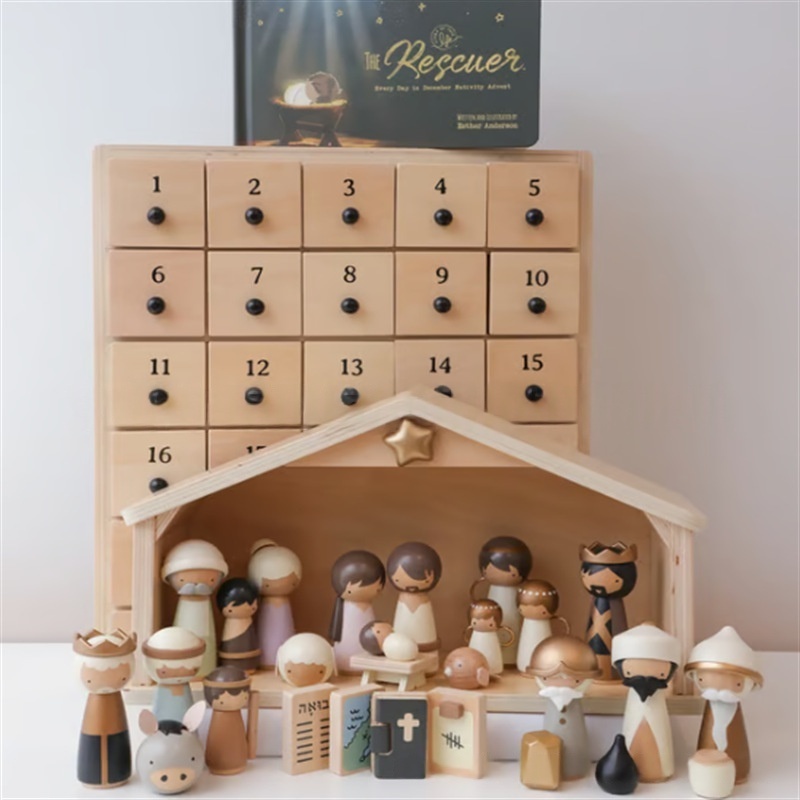 亚马逊新款 The Rescuer – Nativity Advent Set 圣诞降临节套装
