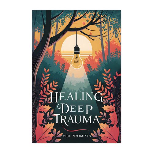 跨境新款 HEALING DEEP TRAUMA 200 PROMPTS 治愈深度创伤笔记本