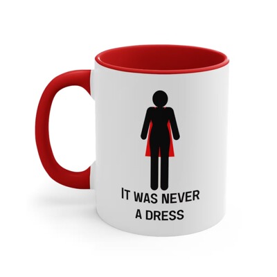 Women Empowering It Was Never Dress赋予女性力量马克杯不变色