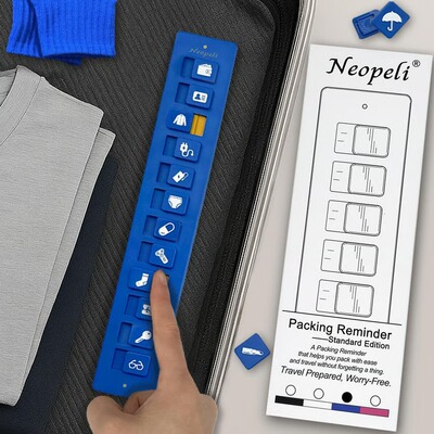 新品Packing Reminder - Reusable Travel Checklist旅行打包提醒