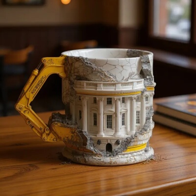 亚马逊新款 Someone Lied' Demolition Mug 拆除马克杯咖啡杯摆件