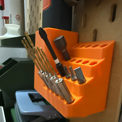 Screwdriver bit storage tool螺丝刀头收纳工具箱洞洞板支架跨境