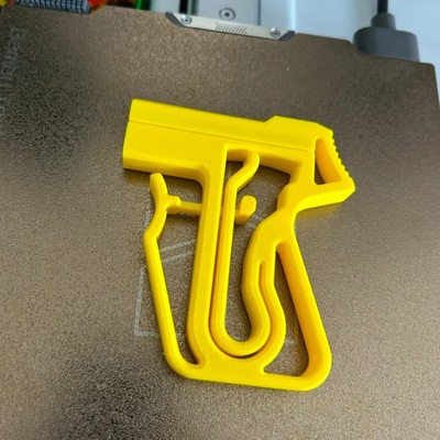 跨境爆款一次成型牙签发射器3D打印玩具礼物toothpick launcher