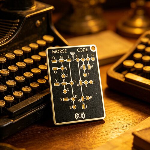 跨境新款Morse Code Karte Pro摩尔斯解码交流设计时尚摩尔斯电码