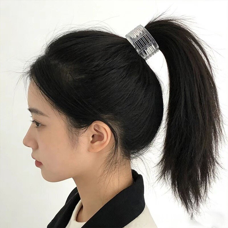 亚马逊新款小众 Pony PopperHairClip 塑料女士浓密的马尾辫发夹