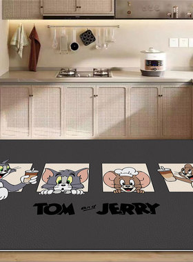 卡通厨房PVC地垫防水防油耐脏防滑可擦免洗专用脚垫家用地毯防脏